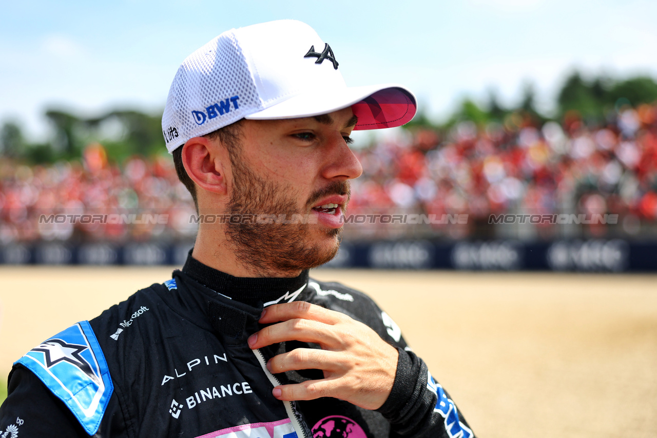 GP IMOLA, Pierre Gasly (FRA) Alpine F1 Team on the grid.

19.05.2024. Formula 1 World Championship, Rd 7, Emilia Romagna Grand Prix, Imola, Italy, Gara Day.

- www.xpbimages.com, EMail: requests@xpbimages.com © Copyright: Charniaux / XPB Images