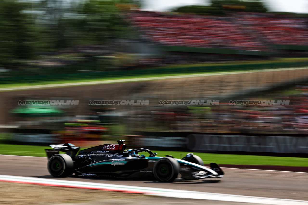 GP IMOLA, George Russell (GBR) Mercedes AMG F1 W15.

19.05.2024. Formula 1 World Championship, Rd 7, Emilia Romagna Grand Prix, Imola, Italy, Gara Day.

 - www.xpbimages.com, EMail: requests@xpbimages.com © Copyright: Coates / XPB Images
