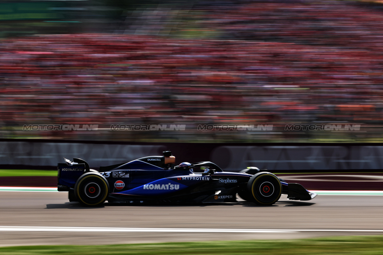 GP IMOLA, Alexander Albon (THA) Williams Racing FW46.

19.05.2024. Formula 1 World Championship, Rd 7, Emilia Romagna Grand Prix, Imola, Italy, Gara Day.

 - www.xpbimages.com, EMail: requests@xpbimages.com © Copyright: Coates / XPB Images