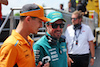 GP IMOLA, Fernando Alonso (ESP) Aston Martin F1 Team with Lando Norris (GBR) McLaren on the drivers' parade.
19.05.2024. Formula 1 World Championship, Rd 7, Emilia Romagna Grand Prix, Imola, Italy, Gara Day.
 - www.xpbimages.com, EMail: requests@xpbimages.com © Copyright: Staley / XPB Images