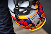 GP IMOLA, The helmet of Sergio Perez (MEX) Red Bull Racing in parc ferme.
19.05.2024. Formula 1 World Championship, Rd 7, Emilia Romagna Grand Prix, Imola, Italy, Gara Day.
- www.xpbimages.com, EMail: requests@xpbimages.com © Copyright: Batchelor / XPB Images
