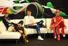 GP IMOLA, (L to R): Lando Norris (GBR) McLaren; Max Verstappen (NLD) Red Bull Racing; e Charles Leclerc (MON) Ferrari, in the post race FIA Press Conference.
19.05.2024. Formula 1 World Championship, Rd 7, Emilia Romagna Grand Prix, Imola, Italy, Gara Day.
 - www.xpbimages.com, EMail: requests@xpbimages.com © Copyright: Staley / XPB Images