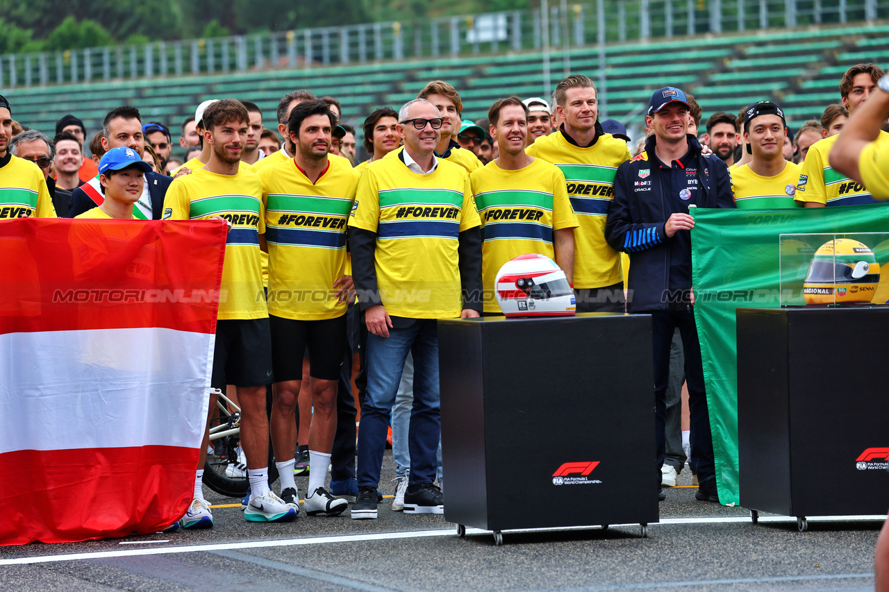 GP IMOLA, Drivers e team personnel - tribute run for Ayrton Senna e Roland Ratzenberger.

16.05.2024. Formula 1 World Championship, Rd 7, Emilia Romagna Grand Prix, Imola, Italy, Preparation Day.

- www.xpbimages.com, EMail: requests@xpbimages.com © Copyright: Batchelor / XPB Images