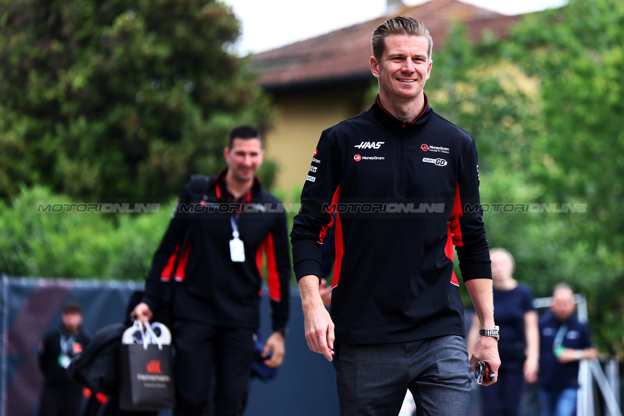 GP IMOLA, Nico Hulkenberg (GER) Haas F1 Team.

16.05.2024. Formula 1 World Championship, Rd 7, Emilia Romagna Grand Prix, Imola, Italy, Preparation Day.

- www.xpbimages.com, EMail: requests@xpbimages.com © Copyright: Charniaux / XPB Images