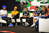 GP IMOLA, (L to R): Daniel Ricciardo (AUS) RB; Lando Norris (GBR) McLaren; Zhou Guanyu (CHN) Sauber; Pierre Gasly (FRA) Alpine F1 Team; Kevin Magnussen (DEN) Haas F1 Team; e Carlos Sainz Jr (ESP) Ferrari, in the FIA Press Conference.
16.05.2024. Formula 1 World Championship, Rd 7, Emilia Romagna Grand Prix, Imola, Italy, Preparation Day.
 - www.xpbimages.com, EMail: requests@xpbimages.com © Copyright: Staley / XPB Images