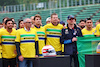 GP IMOLA, (L to R): Carlos Sainz Jr (ESP) Ferrari; Stefano Domenicali (ITA) Formula One President e CEO; Lance Stroll (CDN) Aston Martin F1 Team; Nico Hulkenberg (GER) Haas F1 Team; Max Verstappen (NLD) Red Bull Racing; e Zhou Guanyu (CHN) Sauber - tribute run for Ayrton Senna e Roland Ratzenberger.
16.05.2024. Formula 1 World Championship, Rd 7, Emilia Romagna Grand Prix, Imola, Italy, Preparation Day.
- www.xpbimages.com, EMail: requests@xpbimages.com © Copyright: Batchelor / XPB Images