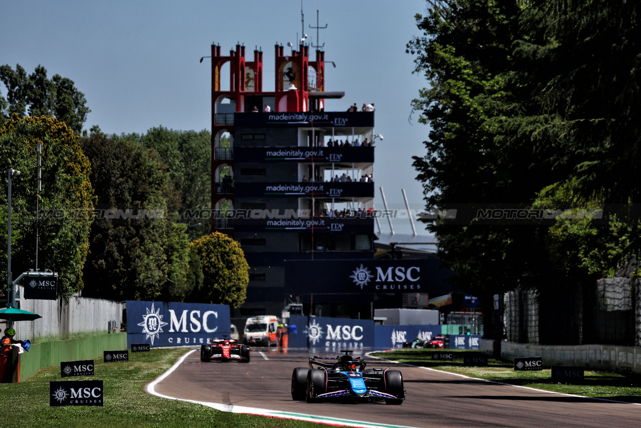 GP IMOLA, Esteban Ocon (FRA) Alpine F1 Team A524.

18.05.2024. Formula 1 World Championship, Rd 7, Emilia Romagna Grand Prix, Imola, Italy, Qualifiche Day.

- www.xpbimages.com, EMail: requests@xpbimages.com © Copyright: Charniaux / XPB Images