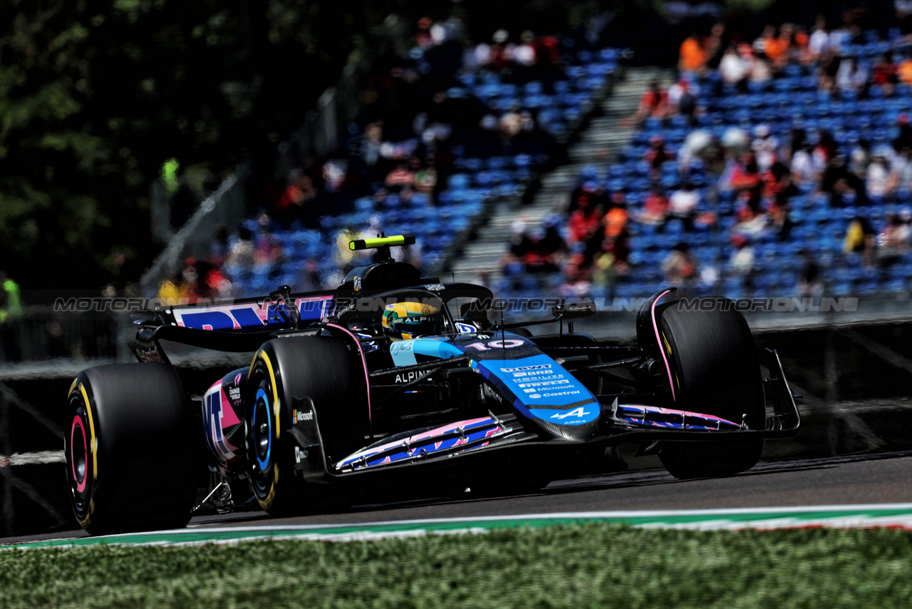 GP IMOLA, Pierre Gasly (FRA) Alpine F1 Team A524.

18.05.2024. Formula 1 World Championship, Rd 7, Emilia Romagna Grand Prix, Imola, Italy, Qualifiche Day.

 - www.xpbimages.com, EMail: requests@xpbimages.com © Copyright: Staley / XPB Images