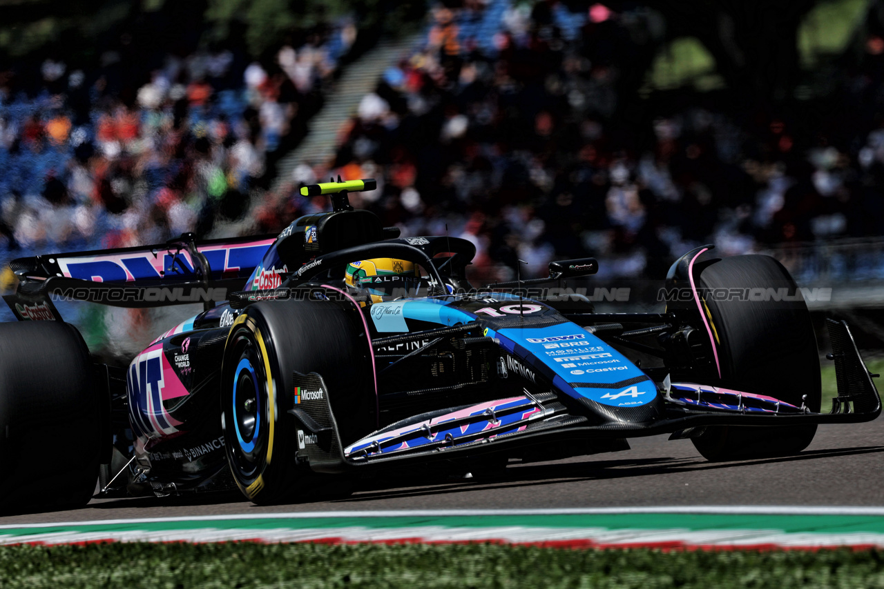 GP IMOLA, Pierre Gasly (FRA) Alpine F1 Team A524.

18.05.2024. Formula 1 World Championship, Rd 7, Emilia Romagna Grand Prix, Imola, Italy, Qualifiche Day.

 - www.xpbimages.com, EMail: requests@xpbimages.com © Copyright: Staley / XPB Images
