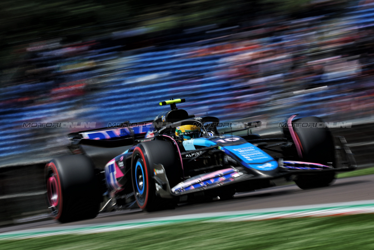 GP IMOLA, Pierre Gasly (FRA) Alpine F1 Team A524.

18.05.2024. Formula 1 World Championship, Rd 7, Emilia Romagna Grand Prix, Imola, Italy, Qualifiche Day.

 - www.xpbimages.com, EMail: requests@xpbimages.com © Copyright: Staley / XPB Images