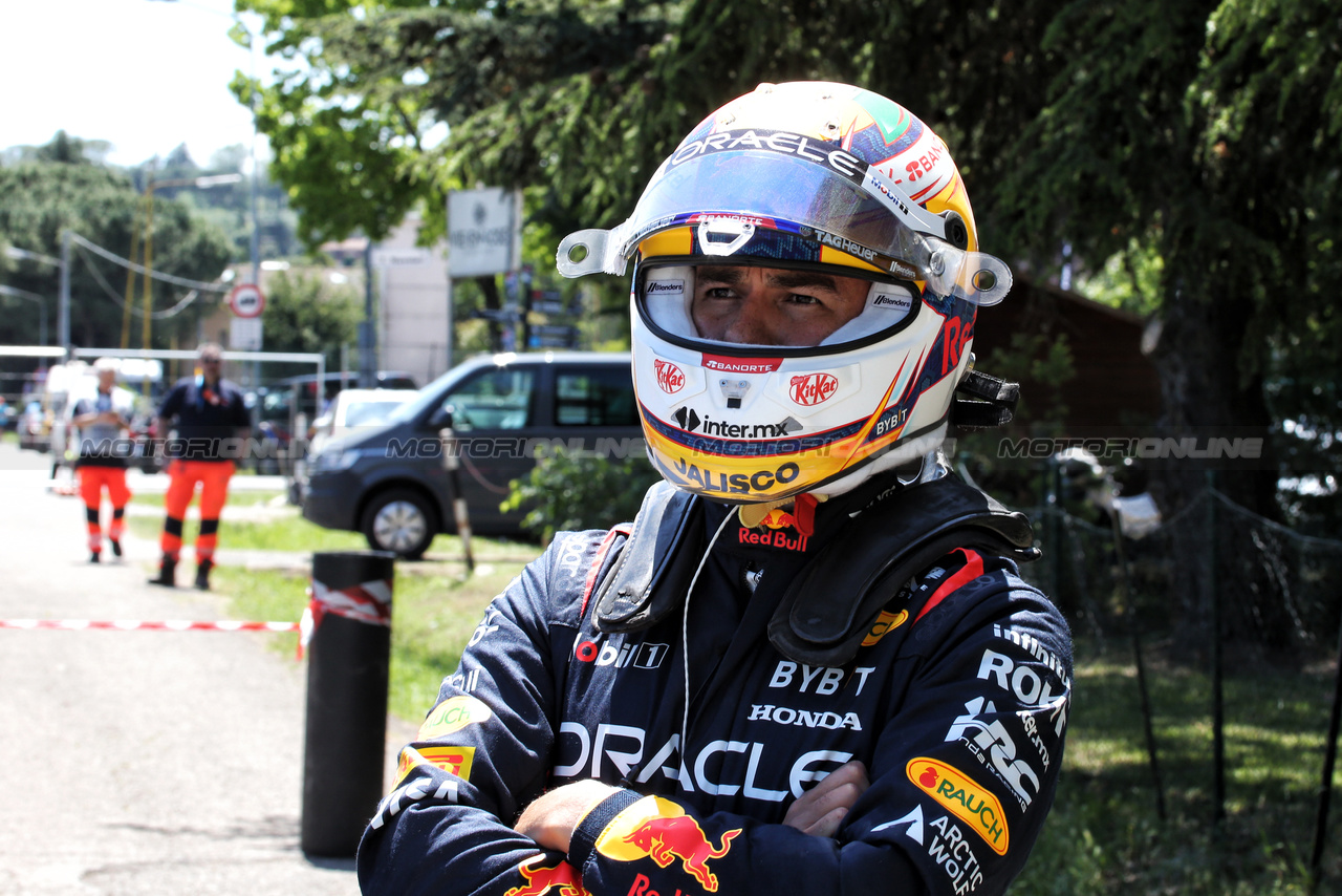 GP IMOLA, Sergio Perez (MEX) Red Bull Racing crashed in the third practice session.

- www.xpbimages.com, EMail: requests@xpbimages.com © Copyright: XPB Images