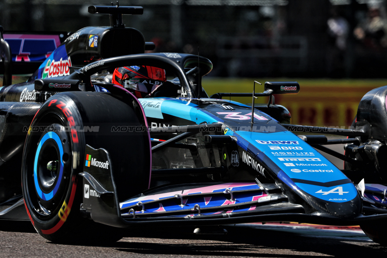 GP IMOLA, Esteban Ocon (FRA) Alpine F1 Team A524.

18.05.2024. Formula 1 World Championship, Rd 7, Emilia Romagna Grand Prix, Imola, Italy, Qualifiche Day.

- www.xpbimages.com, EMail: requests@xpbimages.com © Copyright: Charniaux / XPB Images