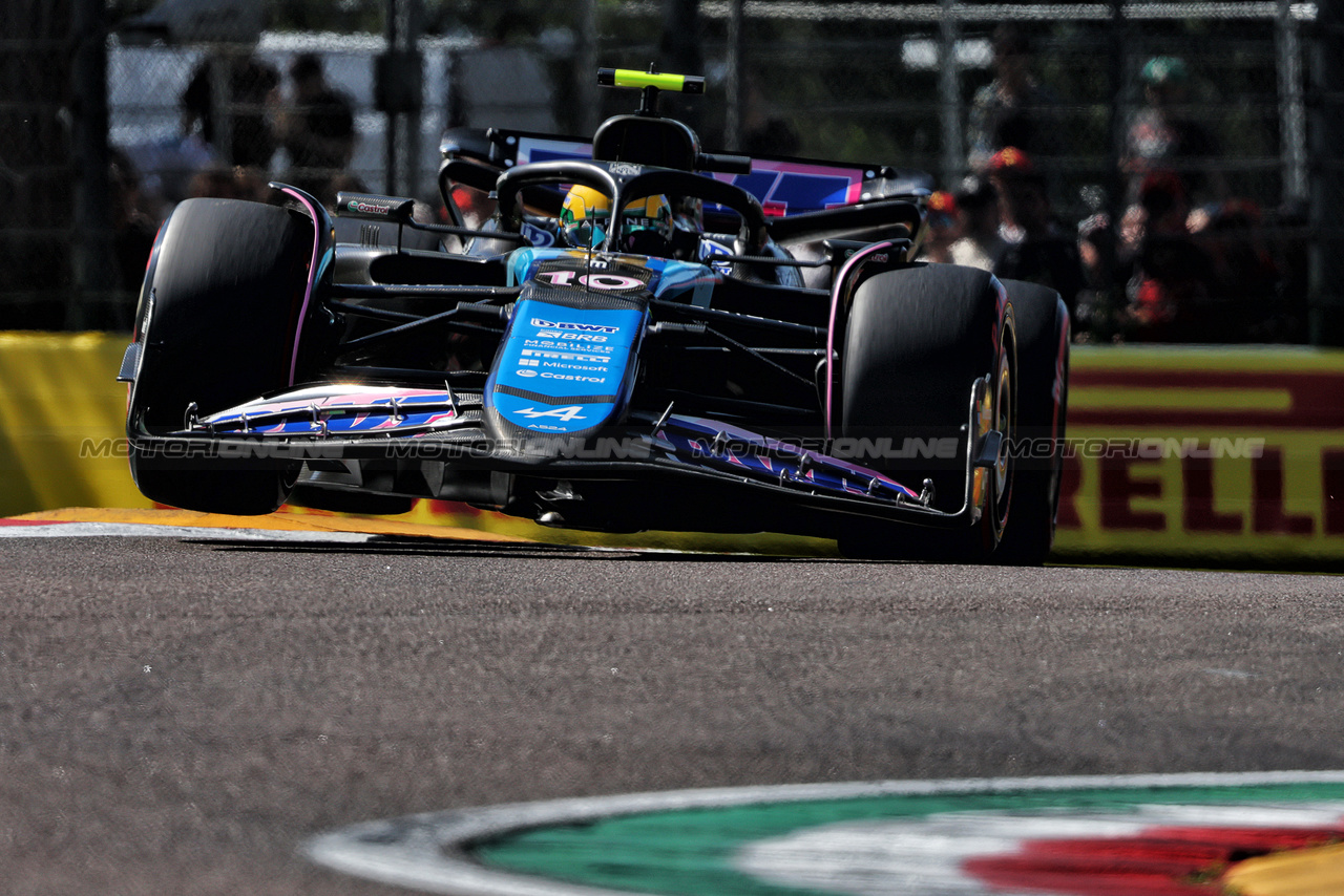 GP IMOLA, Pierre Gasly (FRA) Alpine F1 Team A524.

18.05.2024. Formula 1 World Championship, Rd 7, Emilia Romagna Grand Prix, Imola, Italy, Qualifiche Day.

- www.xpbimages.com, EMail: requests@xpbimages.com © Copyright: Charniaux / XPB Images