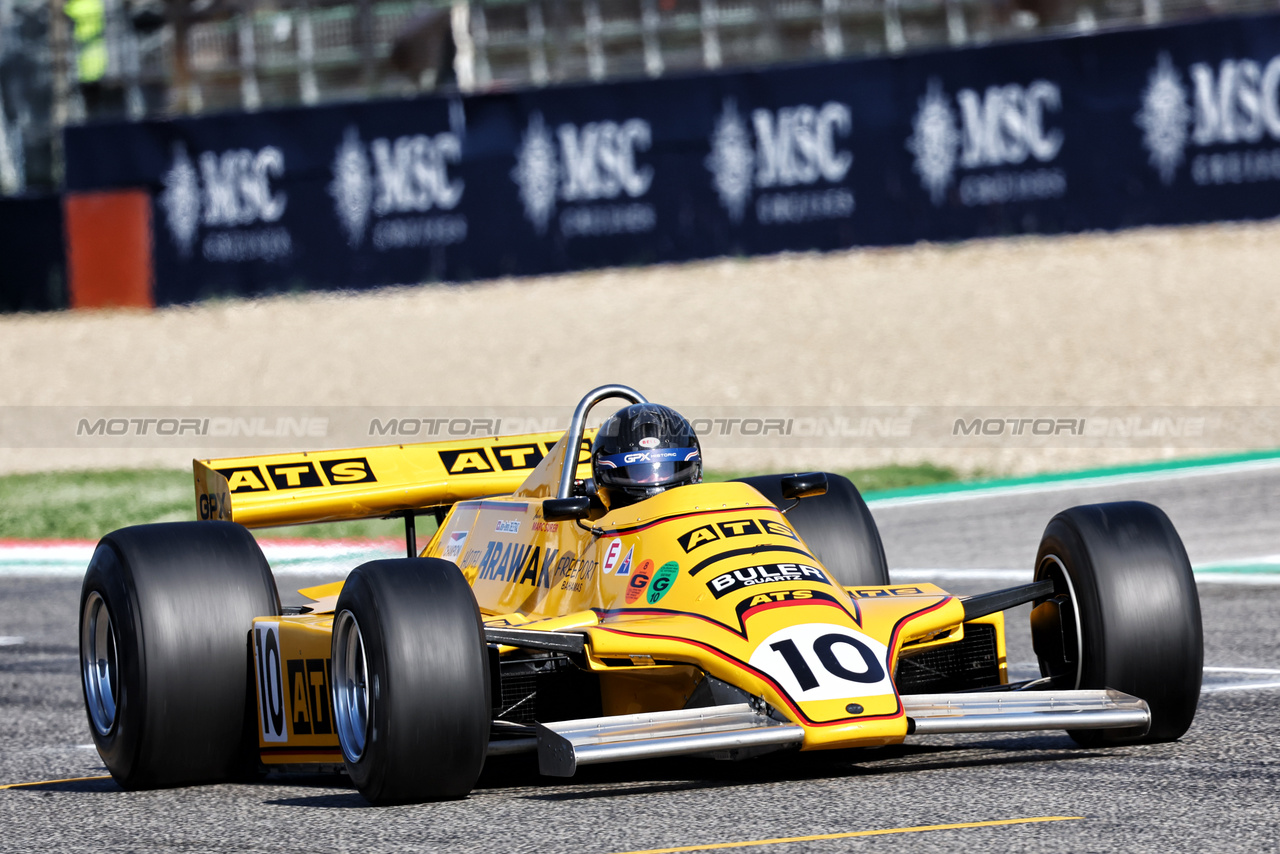 GP IMOLA, An historic ATS F1 car.

18.05.2024. Formula 1 World Championship, Rd 7, Emilia Romagna Grand Prix, Imola, Italy, Qualifiche Day.

- www.xpbimages.com, EMail: requests@xpbimages.com © Copyright: Batchelor / XPB Images