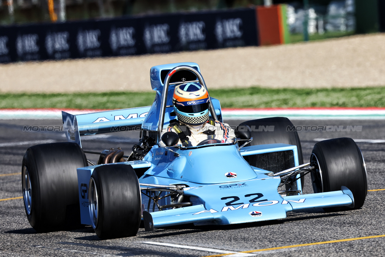 GP IMOLA, A 1974 Amon AF1 car.

18.05.2024. Formula 1 World Championship, Rd 7, Emilia Romagna Grand Prix, Imola, Italy, Qualifiche Day.

- www.xpbimages.com, EMail: requests@xpbimages.com © Copyright: Batchelor / XPB Images