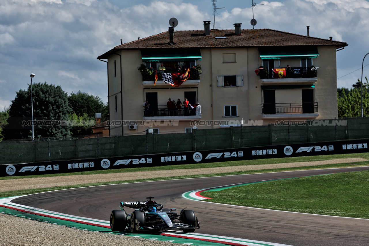 GP IMOLA, George Russell (GBR) Mercedes AMG F1 W15.

18.05.2024. Formula 1 World Championship, Rd 7, Emilia Romagna Grand Prix, Imola, Italy, Qualifiche Day.

 - www.xpbimages.com, EMail: requests@xpbimages.com © Copyright: Staley / XPB Images