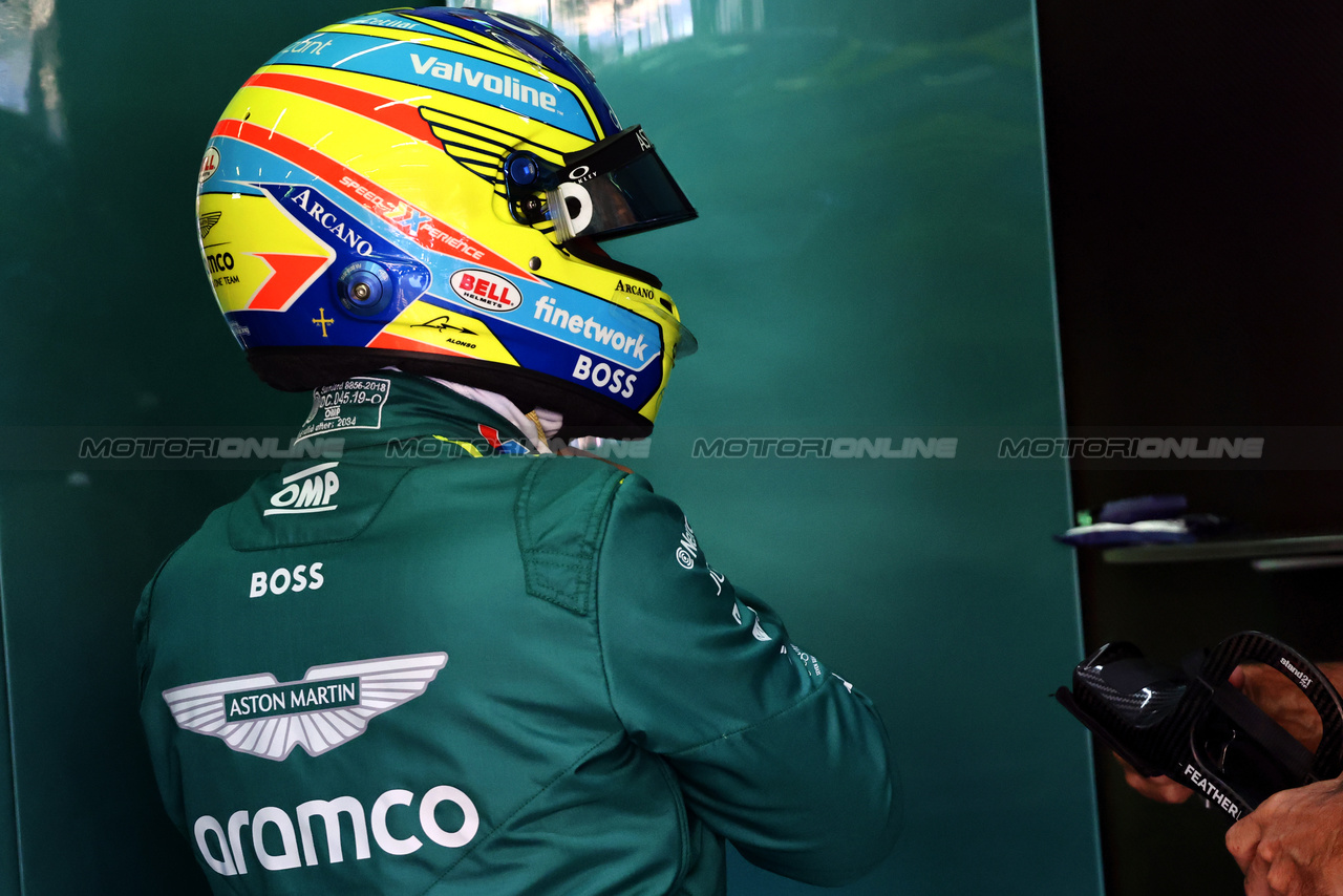 GP IMOLA, Fernando Alonso (ESP) Aston Martin F1 Team.

18.05.2024. Formula 1 World Championship, Rd 7, Emilia Romagna Grand Prix, Imola, Italy, Qualifiche Day.

- www.xpbimages.com, EMail: requests@xpbimages.com © Copyright: Batchelor / XPB Images