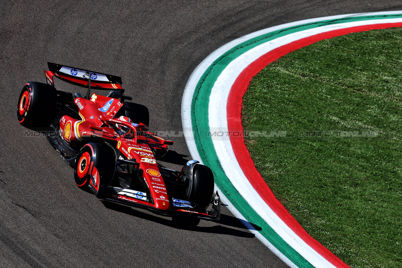 GP IMOLA, Charles Leclerc (MON) Ferrari SF-24.

18.05.2024. Formula 1 World Championship, Rd 7, Emilia Romagna Grand Prix, Imola, Italy, Qualifiche Day.

 - www.xpbimages.com, EMail: requests@xpbimages.com © Copyright: Coates / XPB Images