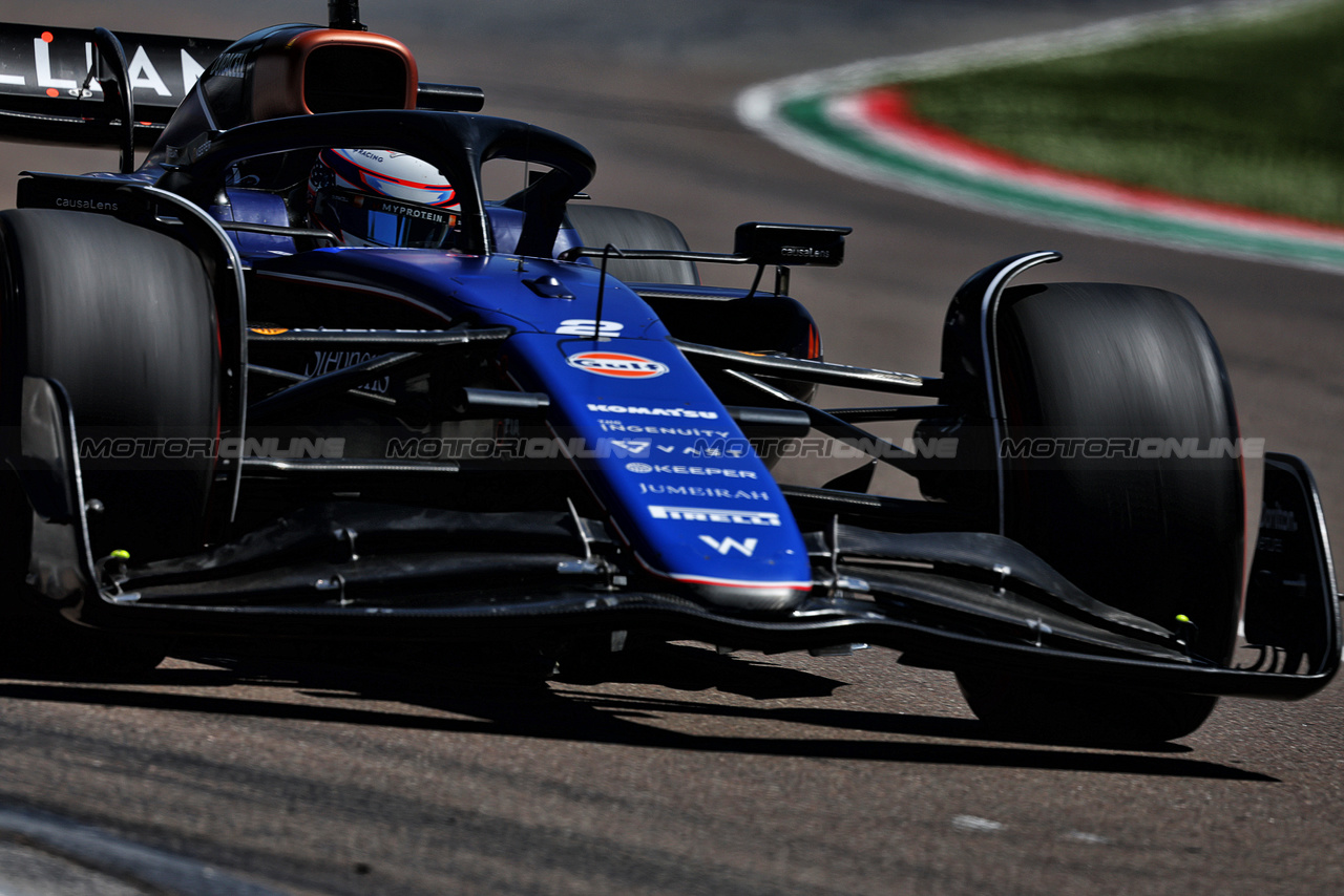 GP IMOLA, Logan Sargeant (USA) Williams Racing FW46.

18.05.2024. Formula 1 World Championship, Rd 7, Emilia Romagna Grand Prix, Imola, Italy, Qualifiche Day.

- www.xpbimages.com, EMail: requests@xpbimages.com © Copyright: Charniaux / XPB Images