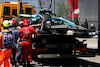 GP IMOLA, The Aston Martin F1 Team AMR24 of Fernando Alonso (ESP) is recovered back to the pits on the back of a truck after he crashed in the third practice session.
18.05.2024. Formula 1 World Championship, Rd 7, Emilia Romagna Grand Prix, Imola, Italy, Qualifiche Day.
 - www.xpbimages.com, EMail: requests@xpbimages.com © Copyright: Coates / XPB Images