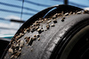 GP IMOLA, Gravel pick up on the tyres of Fernando Alonso (ESP) Aston Martin F1 Team AMR24 after he crashed in the third practice session.
18.05.2024. Formula 1 World Championship, Rd 7, Emilia Romagna Grand Prix, Imola, Italy, Qualifiche Day.
 - www.xpbimages.com, EMail: requests@xpbimages.com © Copyright: Coates / XPB Images