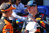 GP IMOLA, (L to R): Third placed Lando Norris (GBR) McLaren in qualifying parc ferme with pole sitter Max Verstappen (NLD) Red Bull Racing.
18.05.2024. Formula 1 World Championship, Rd 7, Emilia Romagna Grand Prix, Imola, Italy, Qualifiche Day.
- www.xpbimages.com, EMail: requests@xpbimages.com © Copyright: Batchelor / XPB Images