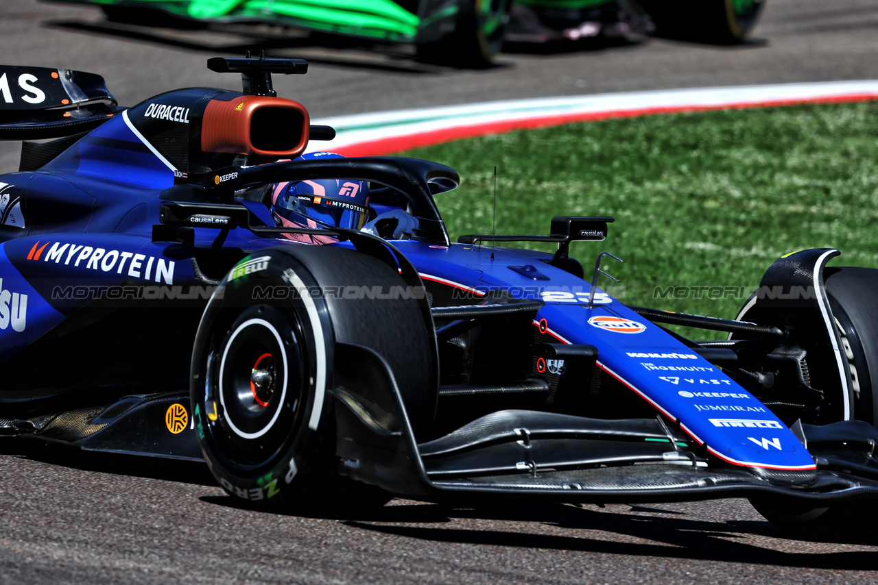 GP IMOLA, Alexander Albon (THA) Williams Racing FW46.

17.05.2024. Formula 1 World Championship, Rd 7, Emilia Romagna Grand Prix, Imola, Italy, Practice Day.

 - www.xpbimages.com, EMail: requests@xpbimages.com © Copyright: Coates / XPB Images