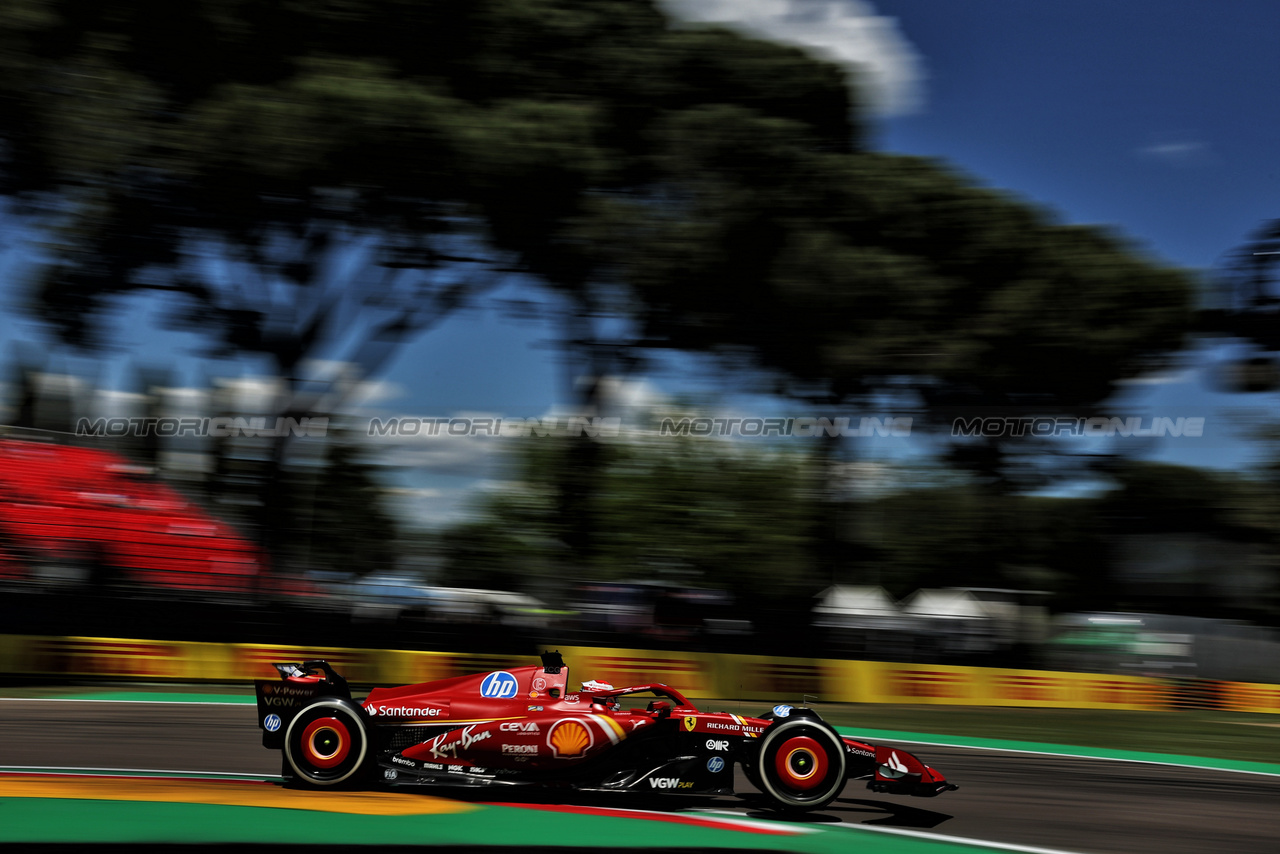 GP IMOLA, Charles Leclerc (MON) Ferrari SF-24.

17.05.2024. Formula 1 World Championship, Rd 7, Emilia Romagna Grand Prix, Imola, Italy, Practice Day.

 - www.xpbimages.com, EMail: requests@xpbimages.com © Copyright: Staley / XPB Images