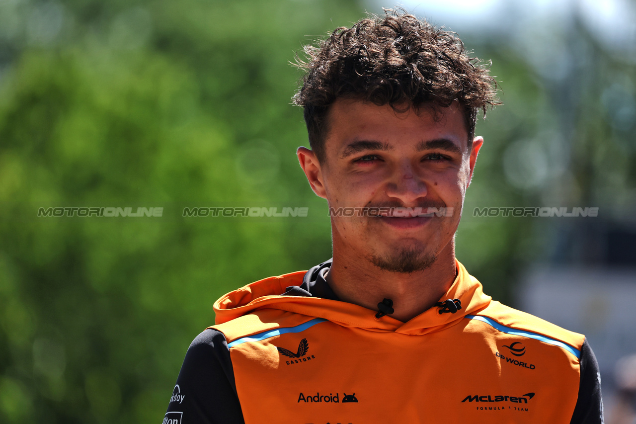 GP IMOLA, Lando Norris (GBR) McLaren;.

17.05.2024. Formula 1 World Championship, Rd 7, Emilia Romagna Grand Prix, Imola, Italy, Practice Day.

 - www.xpbimages.com, EMail: requests@xpbimages.com © Copyright: Staley / XPB Images