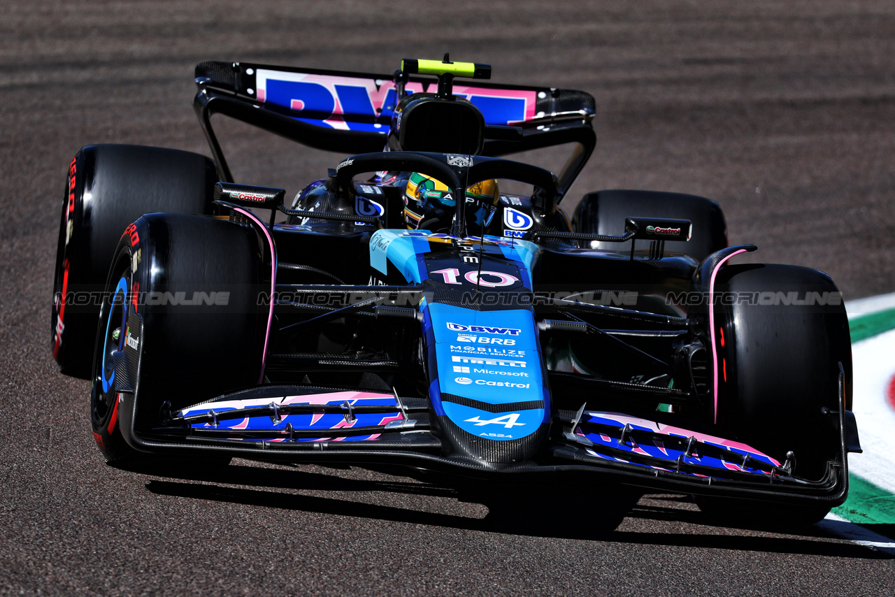 GP IMOLA, Pierre Gasly (FRA) Alpine F1 Team A524.

17.05.2024. Formula 1 World Championship, Rd 7, Emilia Romagna Grand Prix, Imola, Italy, Practice Day.

 - www.xpbimages.com, EMail: requests@xpbimages.com © Copyright: Coates / XPB Images