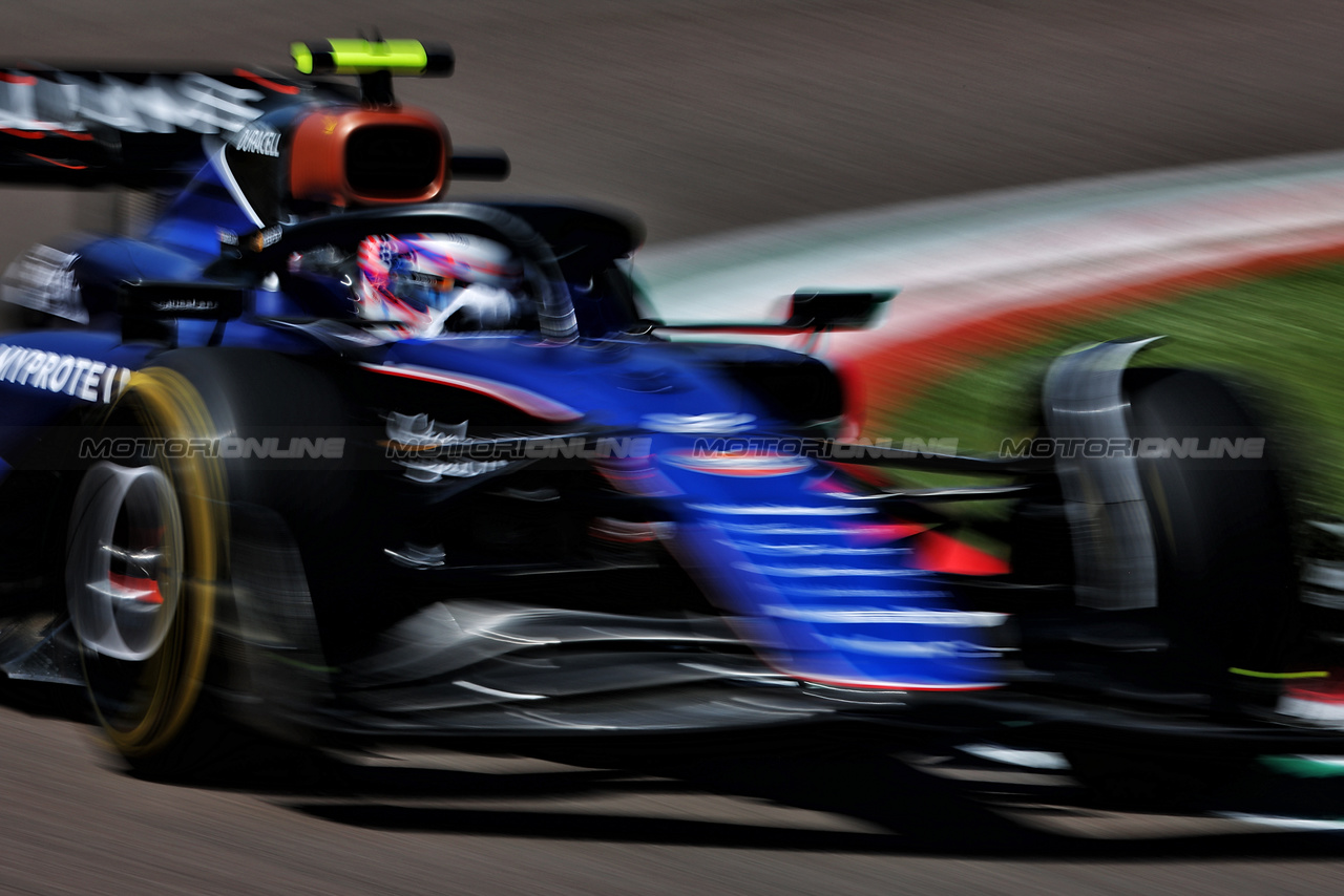 GP IMOLA, Logan Sargeant (USA) Williams Racing FW46.

17.05.2024. Formula 1 World Championship, Rd 7, Emilia Romagna Grand Prix, Imola, Italy, Practice Day.

 - www.xpbimages.com, EMail: requests@xpbimages.com © Copyright: Coates / XPB Images