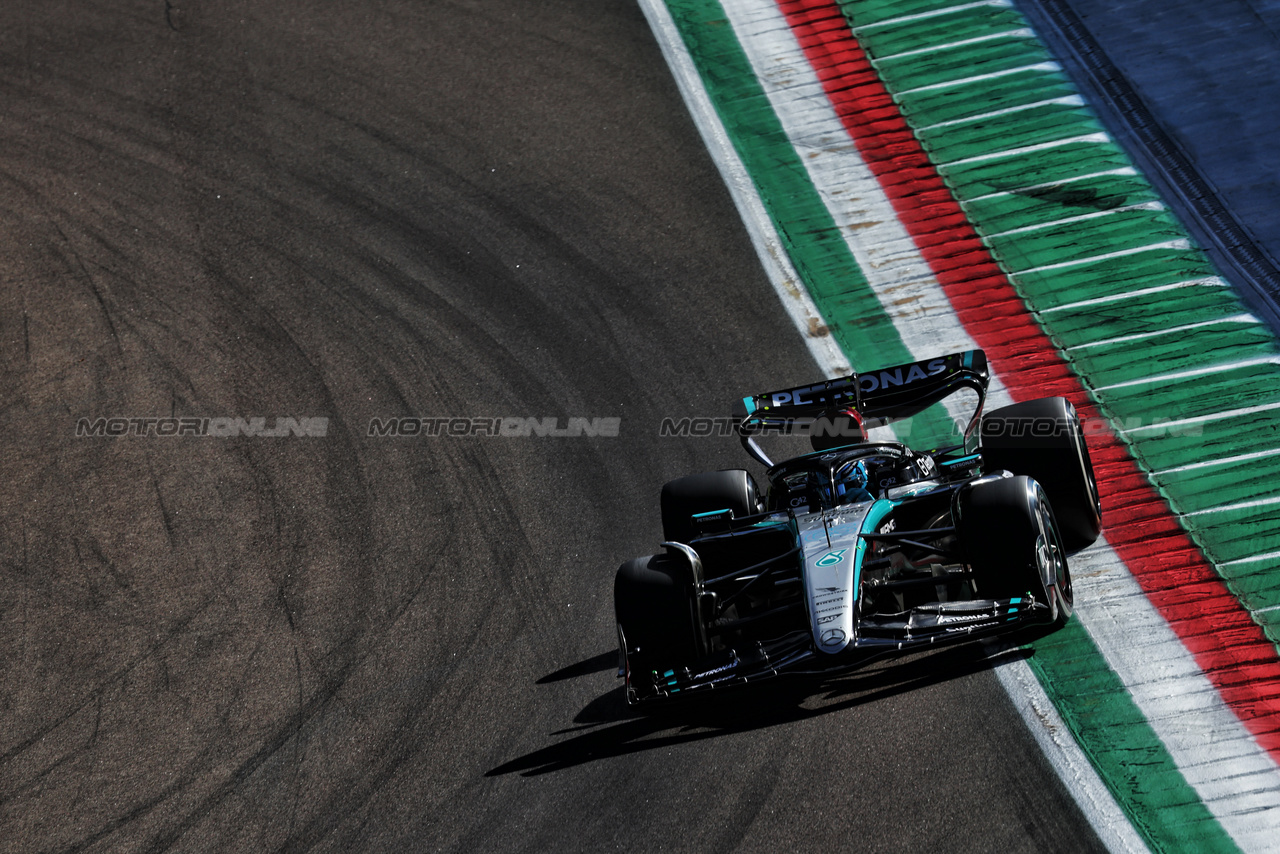 GP IMOLA, George Russell (GBR) Mercedes AMG F1 W15.

17.05.2024. Formula 1 World Championship, Rd 7, Emilia Romagna Grand Prix, Imola, Italy, Practice Day.

 - www.xpbimages.com, EMail: requests@xpbimages.com © Copyright: Staley / XPB Images