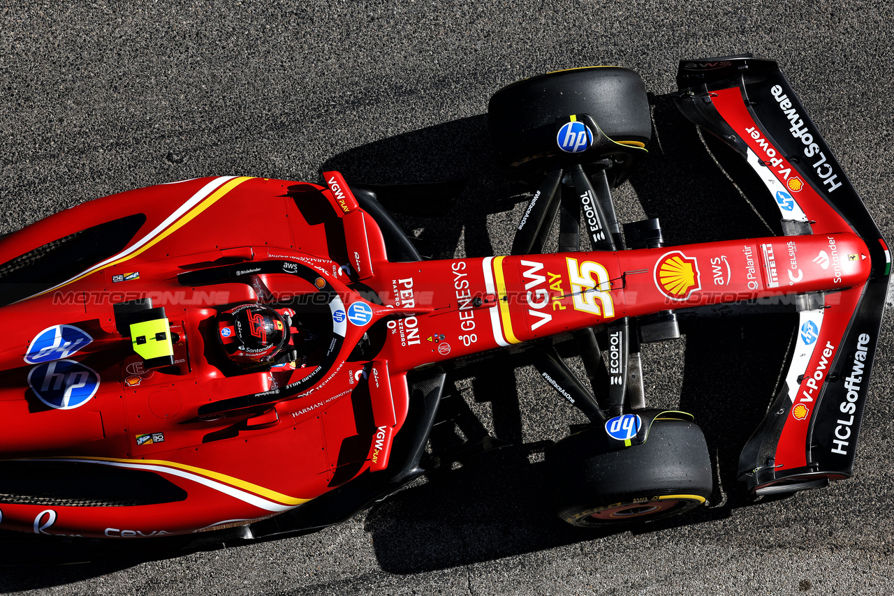 GP IMOLA, Carlos Sainz Jr (ESP) Ferrari SF-24.

17.05.2024. Formula 1 World Championship, Rd 7, Emilia Romagna Grand Prix, Imola, Italy, Practice Day.

 - www.xpbimages.com, EMail: requests@xpbimages.com © Copyright: Coates / XPB Images