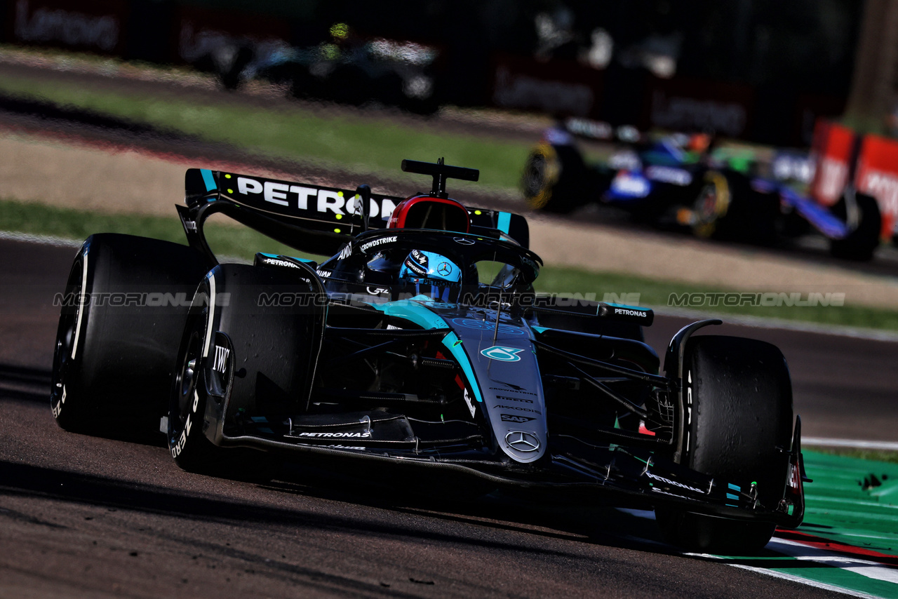 GP IMOLA, George Russell (GBR) Mercedes AMG F1 W15.

17.05.2024. Formula 1 World Championship, Rd 7, Emilia Romagna Grand Prix, Imola, Italy, Practice Day.

 - www.xpbimages.com, EMail: requests@xpbimages.com © Copyright: Coates / XPB Images