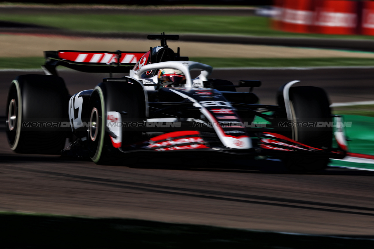 GP IMOLA, Kevin Magnussen (DEN) Haas VF-24.

17.05.2024. Formula 1 World Championship, Rd 7, Emilia Romagna Grand Prix, Imola, Italy, Practice Day.

 - www.xpbimages.com, EMail: requests@xpbimages.com © Copyright: Coates / XPB Images