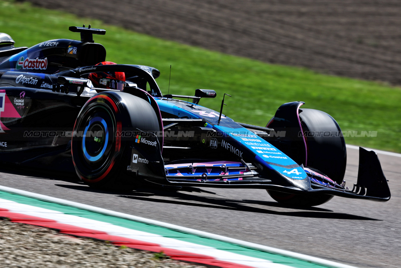 GP IMOLA, Esteban Ocon (FRA) Alpine F1 Team A524.

17.05.2024. Formula 1 World Championship, Rd 7, Emilia Romagna Grand Prix, Imola, Italy, Practice Day.

- www.xpbimages.com, EMail: requests@xpbimages.com © Copyright: Charniaux / XPB Images