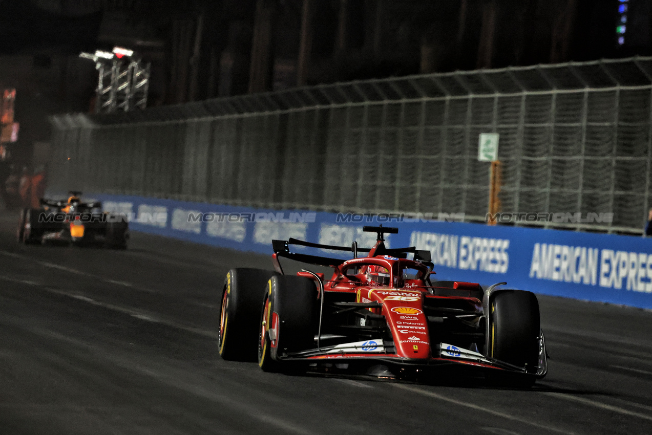 GP LAS VEGAS, Charles Leclerc (MON) Ferrari SF-24.

21.11.2024. Formula 1 World Championship, Rd 22, Las Vegas Grand Prix, Las Vegas, Nevada, USA, Practice Day

- www.xpbimages.com, EMail: requests@xpbimages.com © Copyright: Bearne / XPB Images