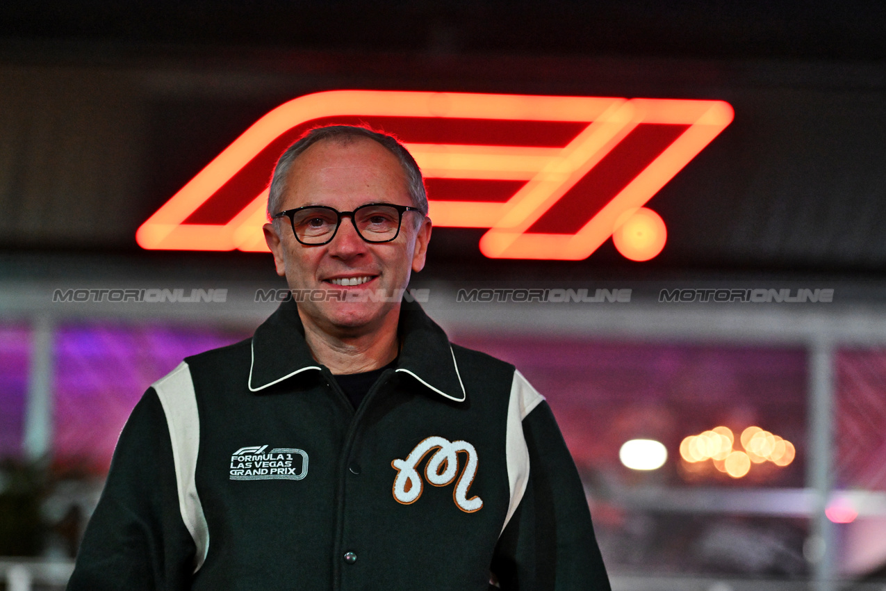 GP LAS VEGAS, Stefano Domenicali (ITA) Formula One President e CEO.

20.11.2024. Formula 1 World Championship, Rd 22, Las Vegas Grand Prix, Las Vegas, Nevada, USA, Preparation Day.

- www.xpbimages.com, EMail: requests@xpbimages.com © Copyright: Price / XPB Images