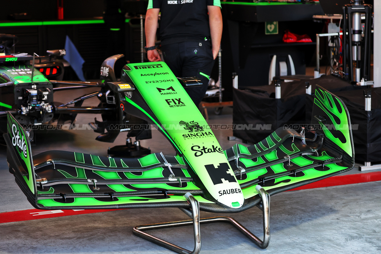 GP LAS VEGAS, Sauber C44 front wing.

20.11.2024. Formula 1 World Championship, Rd 22, Las Vegas Grand Prix, Las Vegas, Nevada, USA, Preparation Day.

- www.xpbimages.com, EMail: requests@xpbimages.com © Copyright: Batchelor / XPB Images