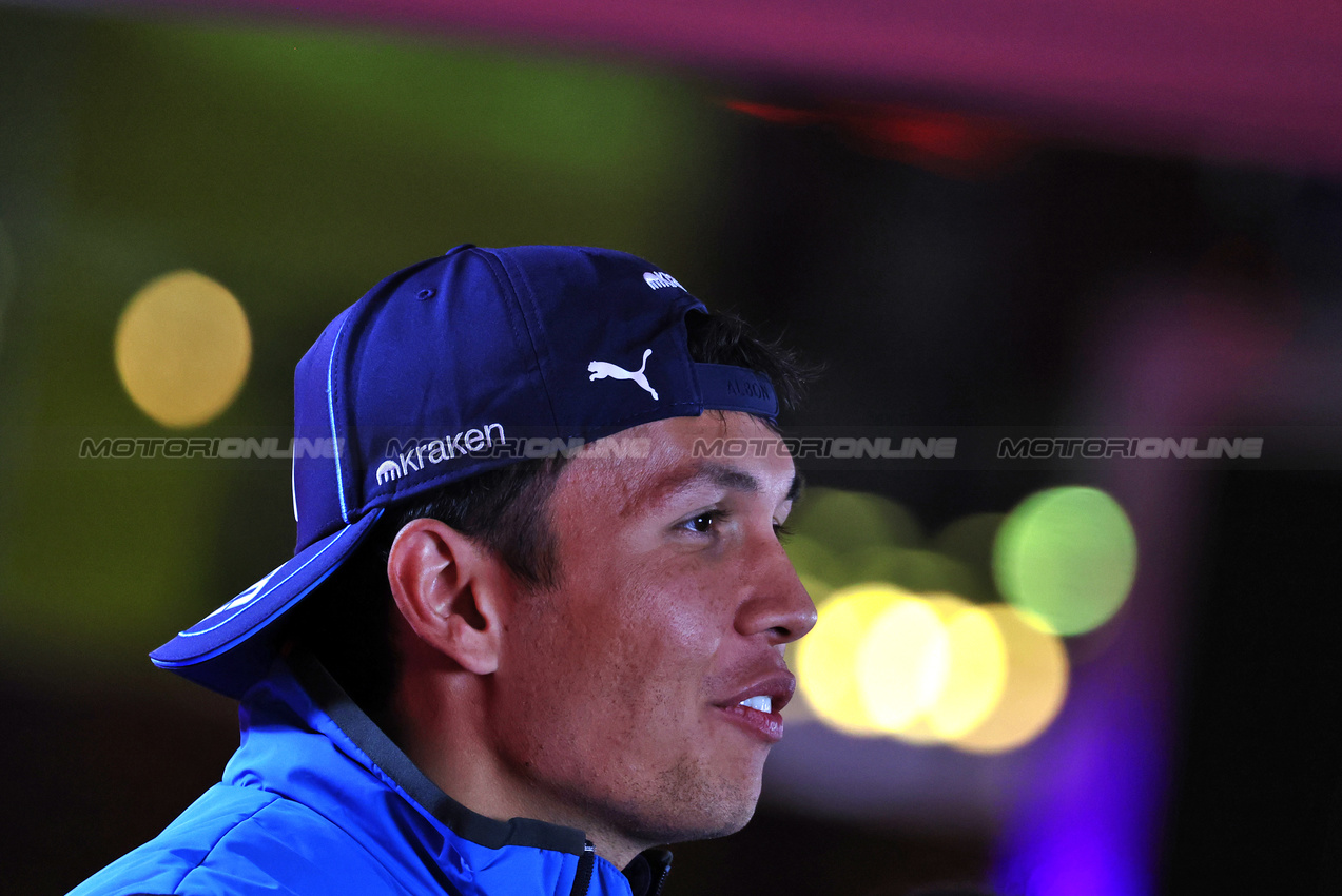 GP LAS VEGAS, Alexander Albon (THA) Williams Racing.

20.11.2024. Formula 1 World Championship, Rd 22, Las Vegas Grand Prix, Las Vegas, Nevada, USA, Preparation Day.

- www.xpbimages.com, EMail: requests@xpbimages.com © Copyright: Moy / XPB Images