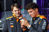 GP LAS VEGAS, (L to R): Oscar Piastri (AUS) McLaren with team mate Lando Norris (GBR) McLaren.

20.11.2024. Formula 1 World Championship, Rd 22, Las Vegas Grand Prix, Las Vegas, Nevada, USA, Preparation Day.

- www.xpbimages.com, EMail: requests@xpbimages.com © Copyright: Batchelor / XPB Images