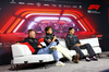 GP LAS VEGAS, (L to R): Kevin Magnussen (DEN) Haas F1 Team; George Russell (GBR) Mercedes AMG F1; e Esteban Ocon (FRA) Alpine F1 Team in the FIA Press Conference.

20.11.2024. Formula 1 World Championship, Rd 22, Las Vegas Grand Prix, Las Vegas, Nevada, USA, Preparation Day.

- www.xpbimages.com, EMail: requests@xpbimages.com © Copyright: Charniaux / XPB Images