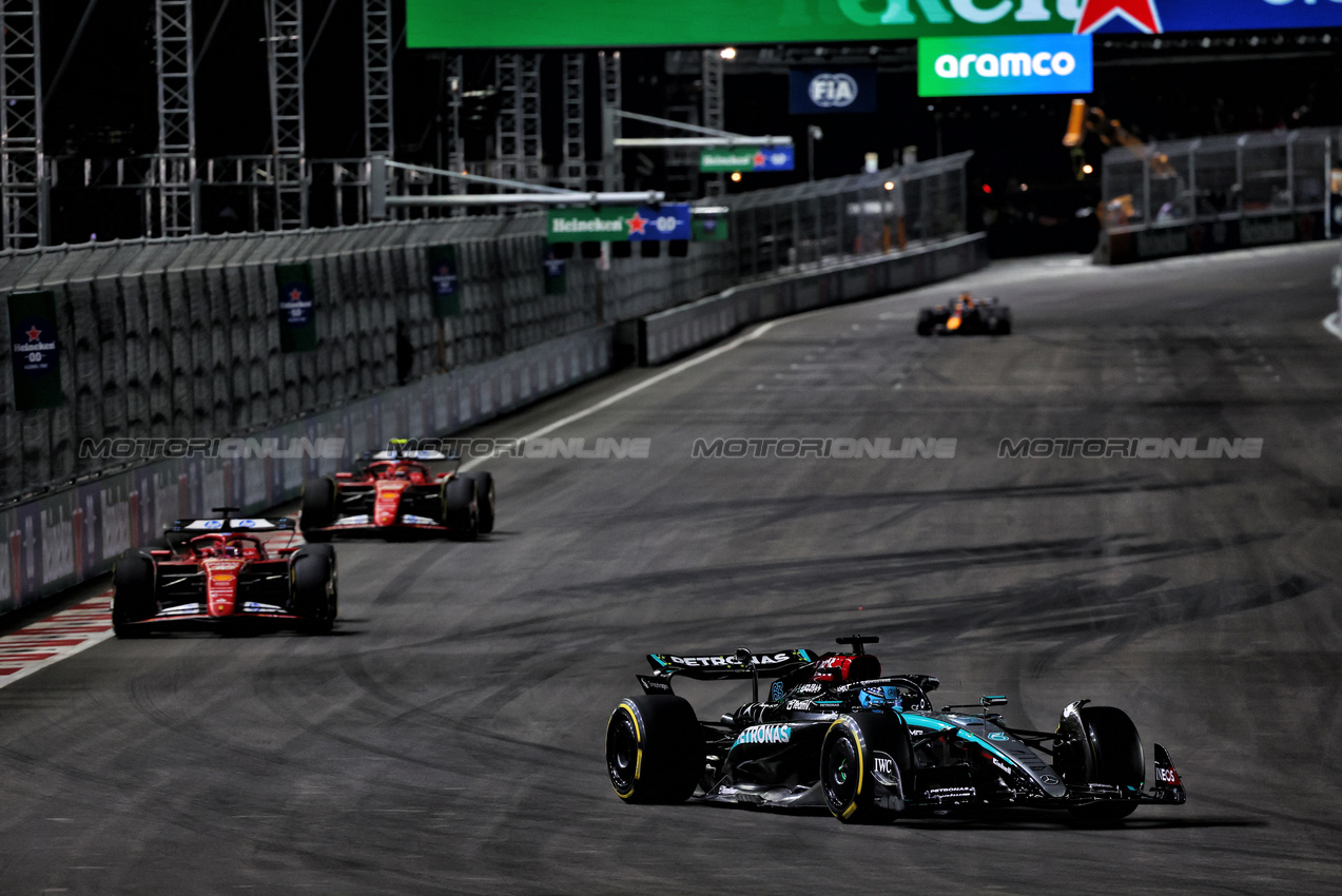 GP LAS VEGAS, George Russell (GBR) Mercedes AMG F1 W15.

23.11.2024. Formula 1 World Championship, Rd 22, Las Vegas Grand Prix, Las Vegas, Nevada, USA, Gara Day.

- www.xpbimages.com, EMail: requests@xpbimages.com © Copyright: Batchelor / XPB Images
