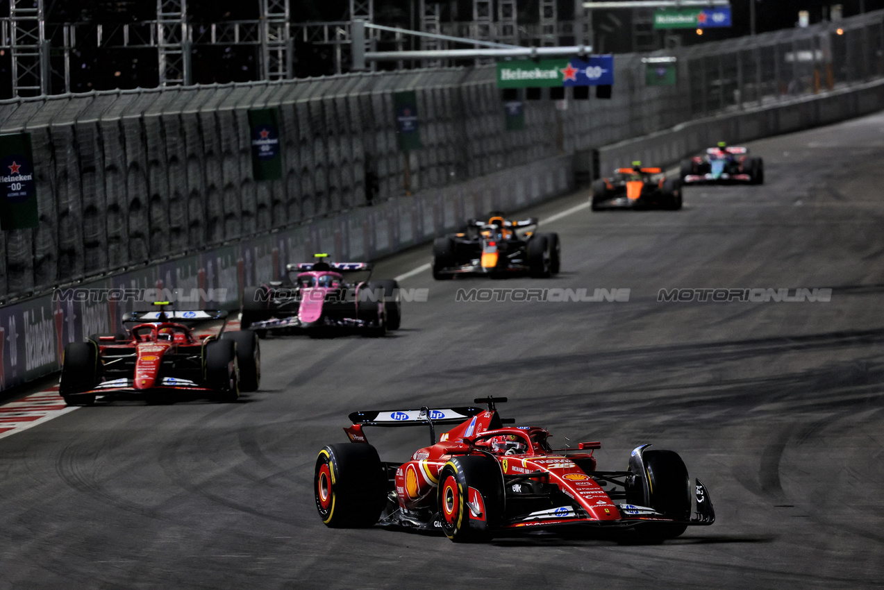 GP LAS VEGAS, Charles Leclerc (MON) Ferrari SF-24.

23.11.2024. Formula 1 World Championship, Rd 22, Las Vegas Grand Prix, Las Vegas, Nevada, USA, Gara Day.

- www.xpbimages.com, EMail: requests@xpbimages.com © Copyright: Batchelor / XPB Images