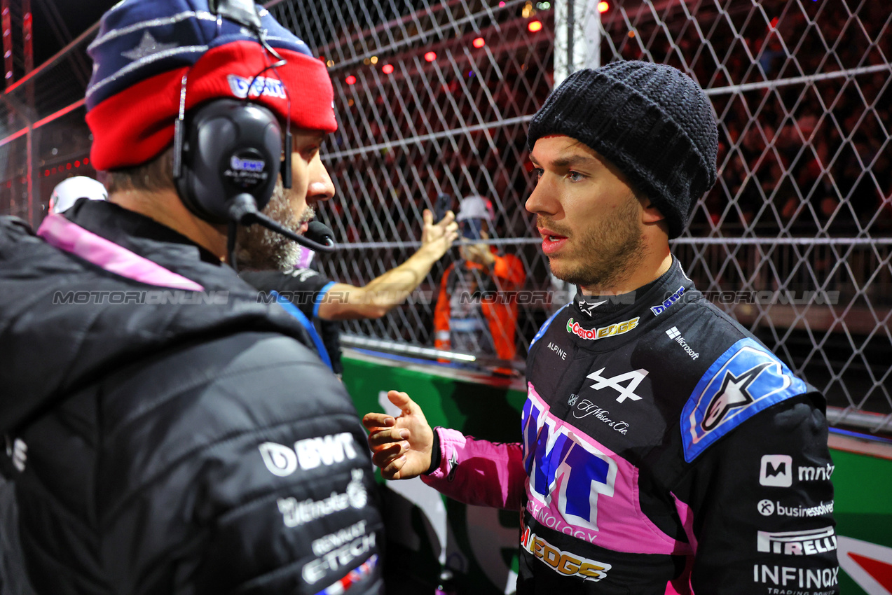 GP LAS VEGAS, Pierre Gasly (FRA) Alpine F1 Team on the grid.

23.11.2024. Formula 1 World Championship, Rd 22, Las Vegas Grand Prix, Las Vegas, Nevada, USA, Gara Day.

- www.xpbimages.com, EMail: requests@xpbimages.com © Copyright: Batchelor / XPB Images