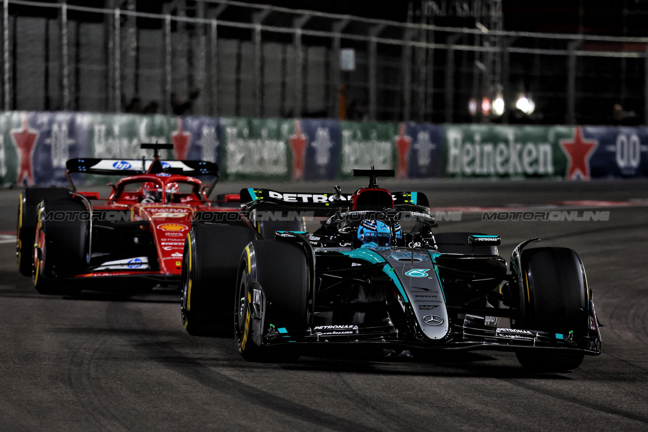 GP LAS VEGAS, George Russell (GBR) Mercedes AMG F1 W15.

23.11.2024. Formula 1 World Championship, Rd 22, Las Vegas Grand Prix, Las Vegas, Nevada, USA, Gara Day.

- www.xpbimages.com, EMail: requests@xpbimages.com © Copyright: Charniaux / XPB Images
