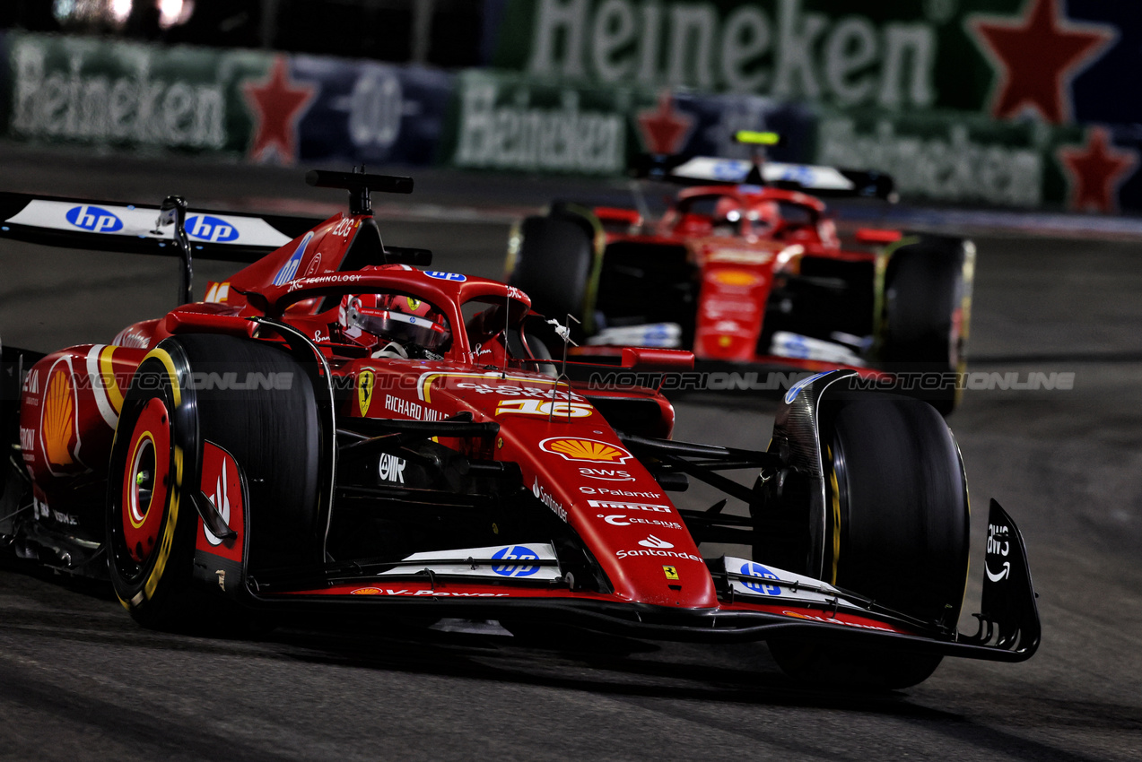 GP LAS VEGAS, Charles Leclerc (MON) Ferrari SF-24.

23.11.2024. Formula 1 World Championship, Rd 22, Las Vegas Grand Prix, Las Vegas, Nevada, USA, Gara Day.

- www.xpbimages.com, EMail: requests@xpbimages.com © Copyright: Charniaux / XPB Images