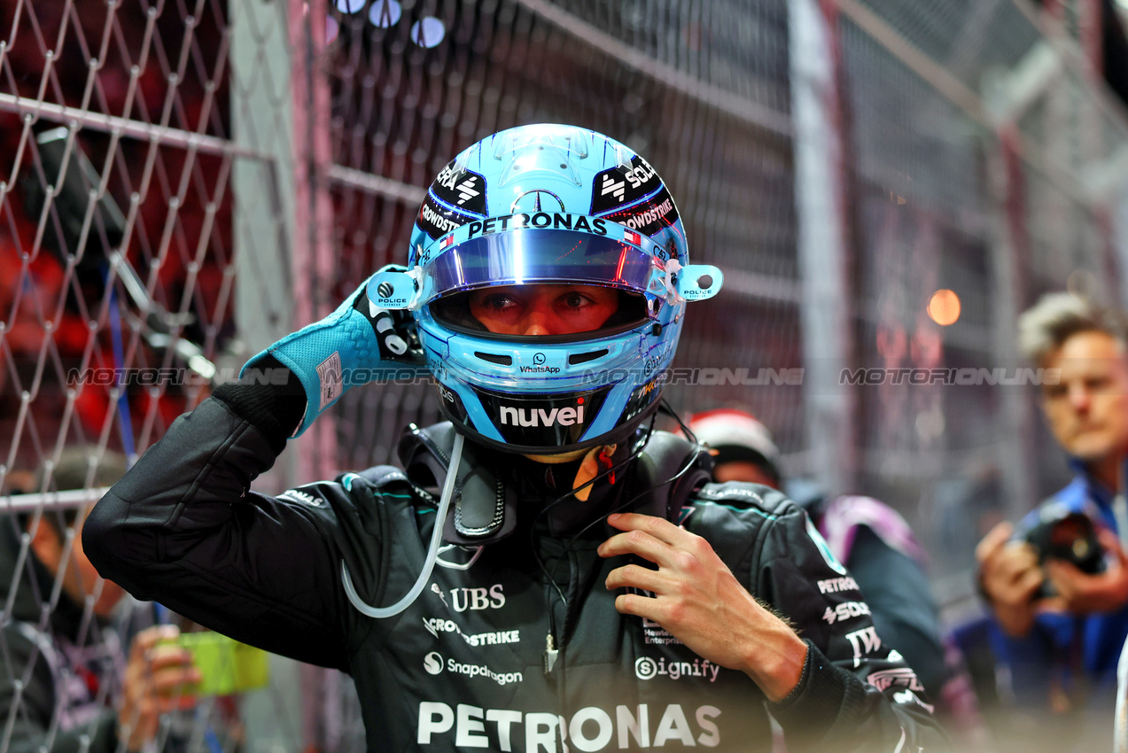 GP LAS VEGAS, George Russell (GBR) Mercedes AMG F1 on the grid.

23.11.2024. Formula 1 World Championship, Rd 22, Las Vegas Grand Prix, Las Vegas, Nevada, USA, Gara Day.

- www.xpbimages.com, EMail: requests@xpbimages.com © Copyright: Charniaux / XPB Images