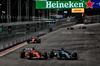 GP LAS VEGAS, Charles Leclerc (MON) Ferrari SF-24 e George Russell (GBR) Mercedes AMG F1 W15 battle for position.

23.11.2024. Formula 1 World Championship, Rd 22, Las Vegas Grand Prix, Las Vegas, Nevada, USA, Gara Day.

- www.xpbimages.com, EMail: requests@xpbimages.com © Copyright: Batchelor / XPB Images