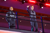GP LAS VEGAS, (L to R): second placed Lewis Hamilton (GBR) Mercedes AMG F1 on the podium with vincitore George Russell (GBR) Mercedes AMG F1.

23.11.2024. Formula 1 World Championship, Rd 22, Las Vegas Grand Prix, Las Vegas, Nevada, USA, Gara Day.

- www.xpbimages.com, EMail: requests@xpbimages.com © Copyright: Batchelor / XPB Images